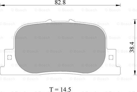 BOSCH 0 986 AB2 654 - Kit de plaquettes de frein, frein à disque cwaw.fr