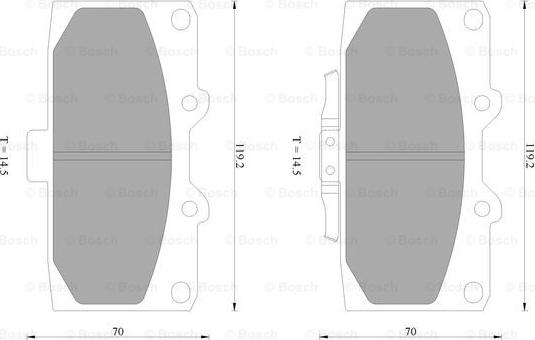 BOSCH 0 986 AB2 657 - Kit de plaquettes de frein, frein à disque cwaw.fr