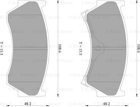 BOSCH 0 986 AB2 612 - Kit de plaquettes de frein, frein à disque cwaw.fr