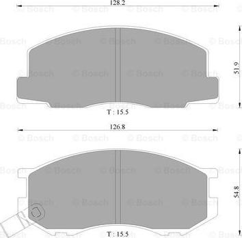 BOSCH 0 986 AB2 049 - Kit de plaquettes de frein, frein à disque cwaw.fr