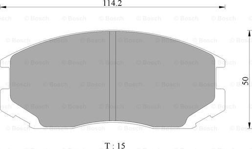 BOSCH 0 986 AB2 066 - Kit de plaquettes de frein, frein à disque cwaw.fr