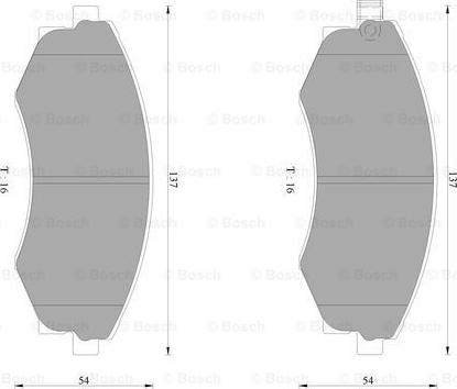 BOSCH 0 986 AB2 067 - Kit de plaquettes de frein, frein à disque cwaw.fr