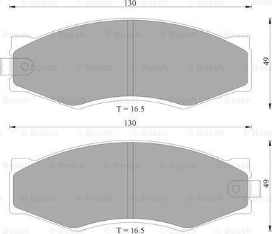 BOSCH 0 986 AB2 005 - Kit de plaquettes de frein, frein à disque cwaw.fr