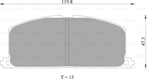 BOSCH 0 986 AB2 001 - Kit de plaquettes de frein, frein à disque cwaw.fr