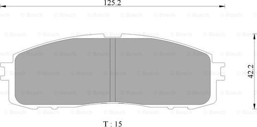 BOSCH 0 986 AB2 080 - Kit de plaquettes de frein, frein à disque cwaw.fr