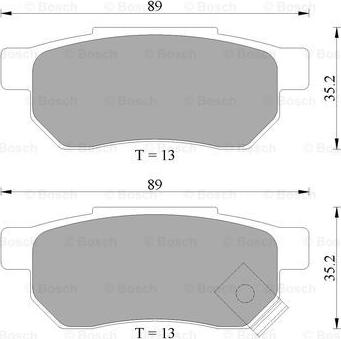 BOSCH 0 986 AB2 033 - Kit de plaquettes de frein, frein à disque cwaw.fr