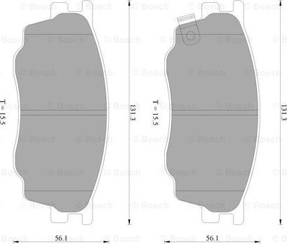 BOSCH 0 986 AB2 390 - Kit de plaquettes de frein, frein à disque cwaw.fr