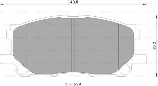 BOSCH 0 986 AB2 391 - Kit de plaquettes de frein, frein à disque cwaw.fr