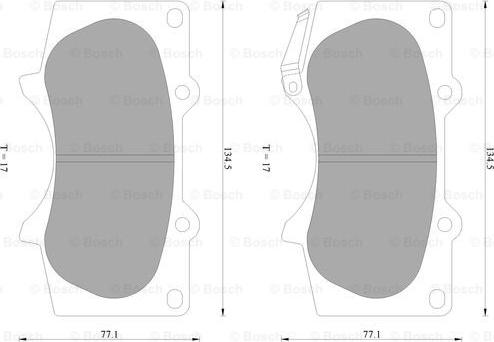 BOSCH 0 986 AB2 392 - Kit de plaquettes de frein, frein à disque cwaw.fr