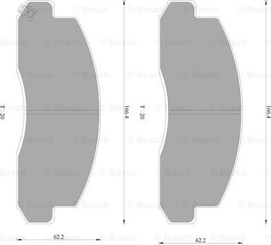 BOSCH 0 986 AB2 348 - Kit de plaquettes de frein, frein à disque cwaw.fr