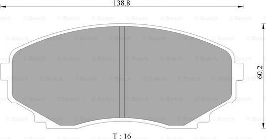 BOSCH 0 986 AB2 350 - Kit de plaquettes de frein, frein à disque cwaw.fr