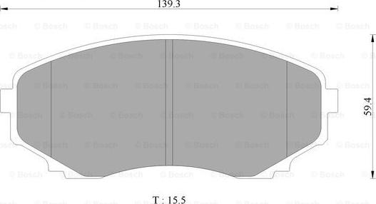 BOSCH 0 986 AB2 358 - Kit de plaquettes de frein, frein à disque cwaw.fr