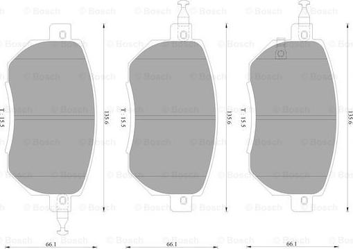 BOSCH 0 986 AB2 369 - Kit de plaquettes de frein, frein à disque cwaw.fr