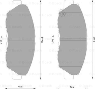 BOSCH 0 986 AB2 363 - Kit de plaquettes de frein, frein à disque cwaw.fr