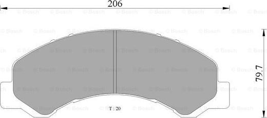 BOSCH 0 986 AB2 362 - Kit de plaquettes de frein, frein à disque cwaw.fr