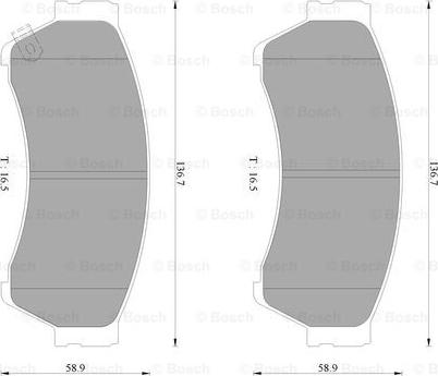 BOSCH 0 986 AB2 302 - Kit de plaquettes de frein, frein à disque cwaw.fr