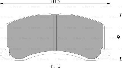 BOSCH 0 986 AB2 318 - Kit de plaquettes de frein, frein à disque cwaw.fr