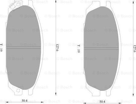 BOSCH 0 986 AB2 312 - Kit de plaquettes de frein, frein à disque cwaw.fr