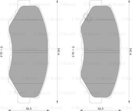 BOSCH 0 986 AB2 385 - Kit de plaquettes de frein, frein à disque cwaw.fr