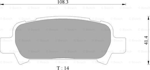 BOSCH 0 986 AB2 334 - Kit de plaquettes de frein, frein à disque cwaw.fr