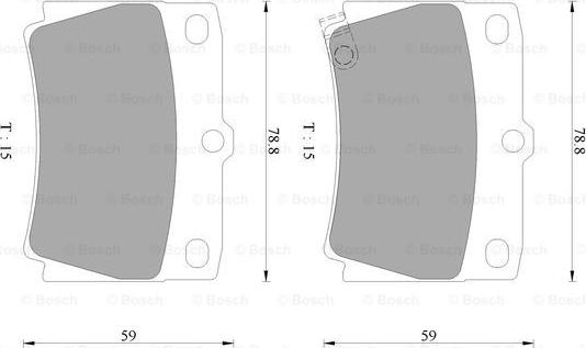 BOSCH 0 986 AB2 331 - Kit de plaquettes de frein, frein à disque cwaw.fr