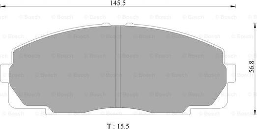 BOSCH 0 986 AB2 338 - Kit de plaquettes de frein, frein à disque cwaw.fr