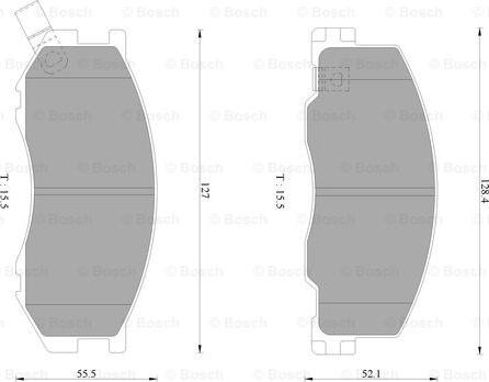 BOSCH 0 986 AB2 333 - Kit de plaquettes de frein, frein à disque cwaw.fr