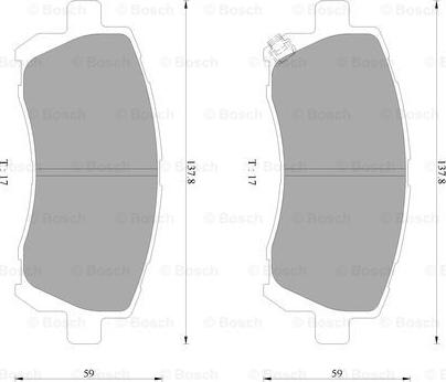 BOSCH 0 986 AB2 324 - Kit de plaquettes de frein, frein à disque cwaw.fr