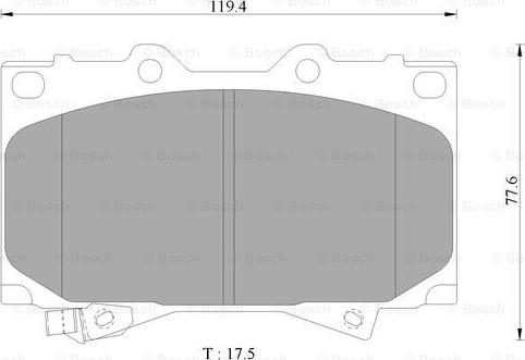 BOSCH 0 986 AB2 379 - Kit de plaquettes de frein, frein à disque cwaw.fr