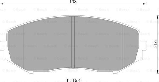 BOSCH 0 986 AB2 371 - Kit de plaquettes de frein, frein à disque cwaw.fr