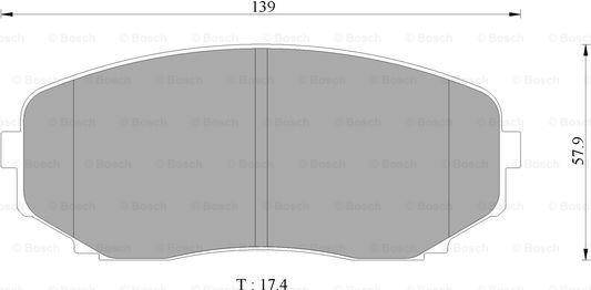 BOSCH 0 986 AB2 373 - Kit de plaquettes de frein, frein à disque cwaw.fr