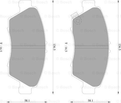 BOSCH 0 986 AB2 377 - Kit de plaquettes de frein, frein à disque cwaw.fr