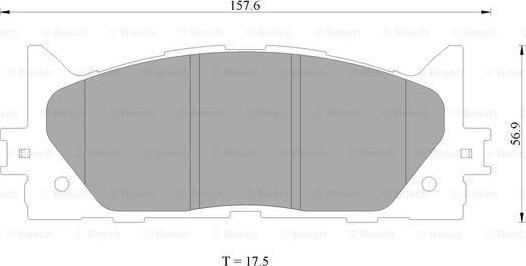 BOSCH 0 986 AB2 299 - Kit de plaquettes de frein, frein à disque cwaw.fr