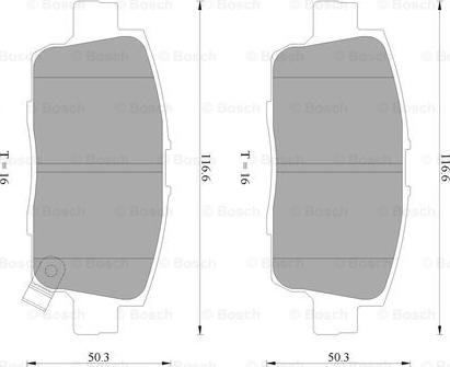 BOSCH 0 986 AB2 295 - Kit de plaquettes de frein, frein à disque cwaw.fr