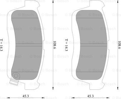 BOSCH 0 986 AB2 290 - Kit de plaquettes de frein, frein à disque cwaw.fr