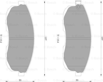 BOSCH 0 986 AB2 292 - Kit de plaquettes de frein, frein à disque cwaw.fr