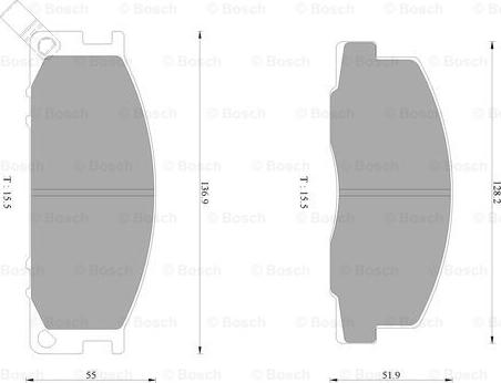 BOSCH 0 986 AB2 249 - Kit de plaquettes de frein, frein à disque cwaw.fr