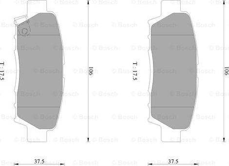 BOSCH 0 986 AB2 246 - Kit de plaquettes de frein, frein à disque cwaw.fr