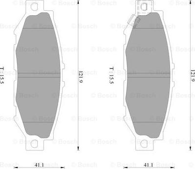 BOSCH 0 986 AB2 243 - Kit de plaquettes de frein, frein à disque cwaw.fr