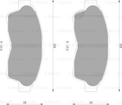 BOSCH 0 986 AB2 242 - Kit de plaquettes de frein, frein à disque cwaw.fr