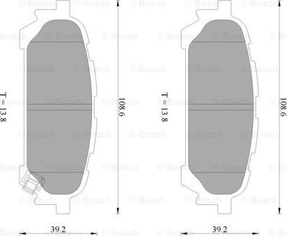 BOSCH 0 986 AB2 261 - Kit de plaquettes de frein, frein à disque cwaw.fr