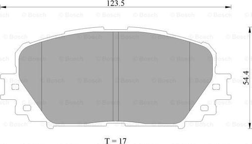 BOSCH 0 986 AB2 268 - Kit de plaquettes de frein, frein à disque cwaw.fr