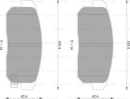 BOSCH 0 986 AB2 262 - Kit de plaquettes de frein, frein à disque cwaw.fr