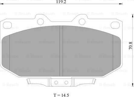 BOSCH 0 986 AB2 280 - Kit de plaquettes de frein, frein à disque cwaw.fr