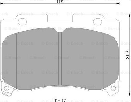 BOSCH 0 986 AB2 281 - Kit de plaquettes de frein, frein à disque cwaw.fr