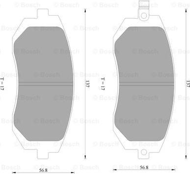 BOSCH 0 986 AB2 288 - Kit de plaquettes de frein, frein à disque cwaw.fr