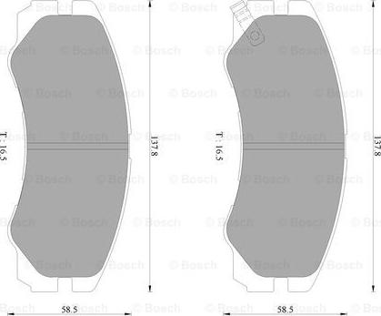 BOSCH 0 986 AB2 234 - Kit de plaquettes de frein, frein à disque cwaw.fr