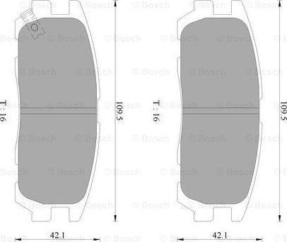 BOSCH 0 986 AB2 235 - Kit de plaquettes de frein, frein à disque cwaw.fr