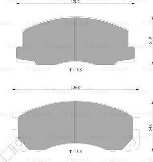 BOSCH 0 986 AB2 229 - Kit de plaquettes de frein, frein à disque cwaw.fr