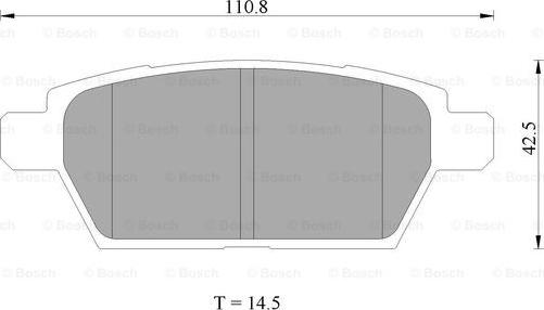 BOSCH 0 986 AB2 274 - Kit de plaquettes de frein, frein à disque cwaw.fr